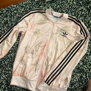 Adidas floral track jacket
